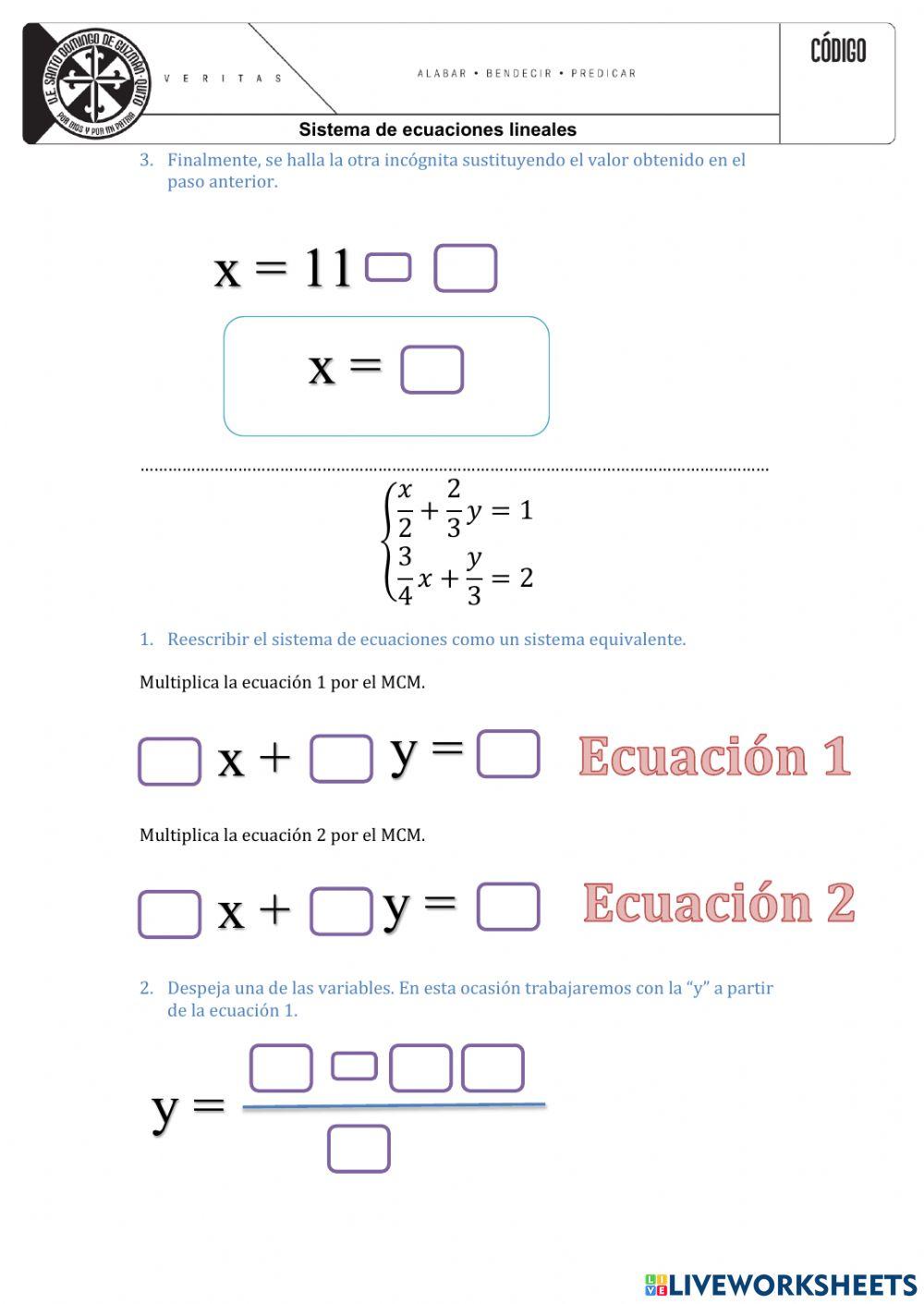Método de sustitución