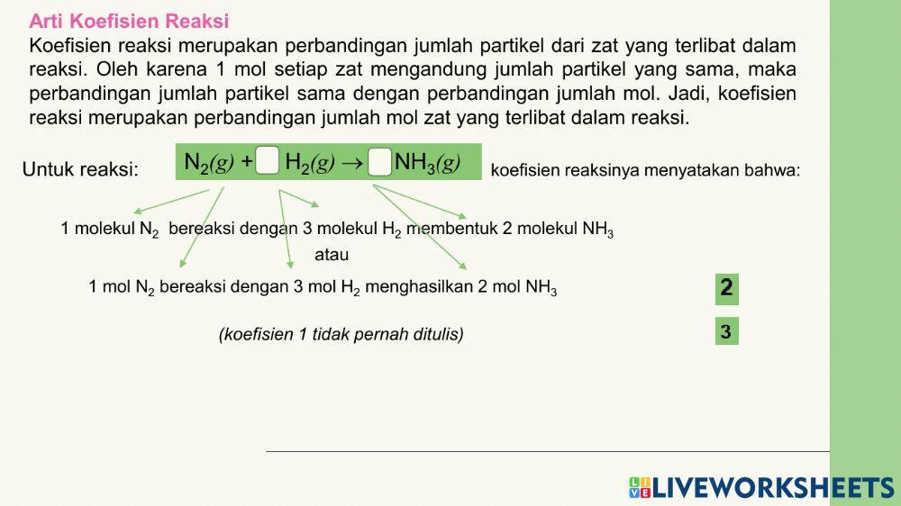 Persamaan Reaksi dan Hitungan Kimia