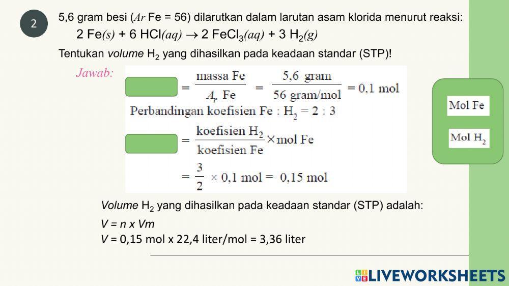 Persamaan Reaksi dan Hitungan Kimia