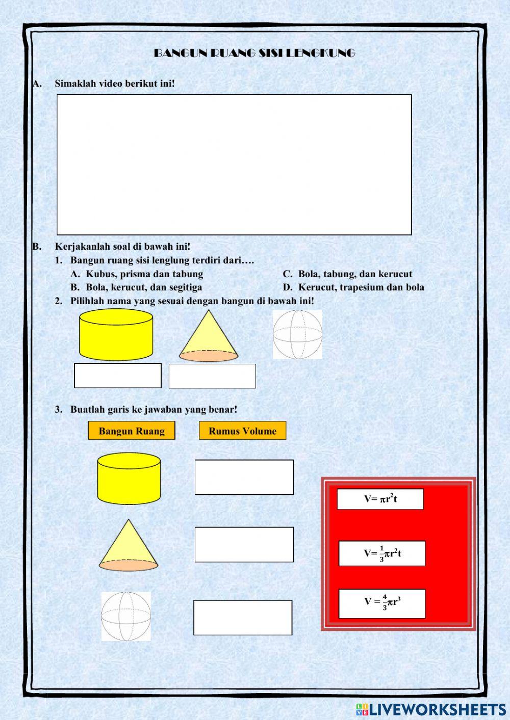 Bangun ruang sisi lengkung