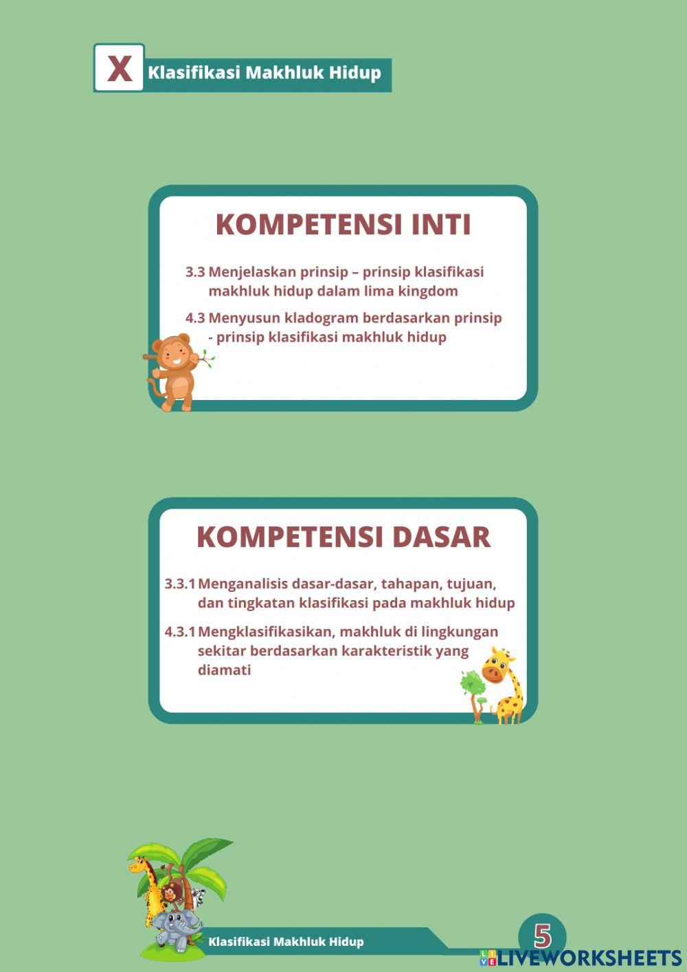 E-LKPD Klasifikasi Makhluk Hidup