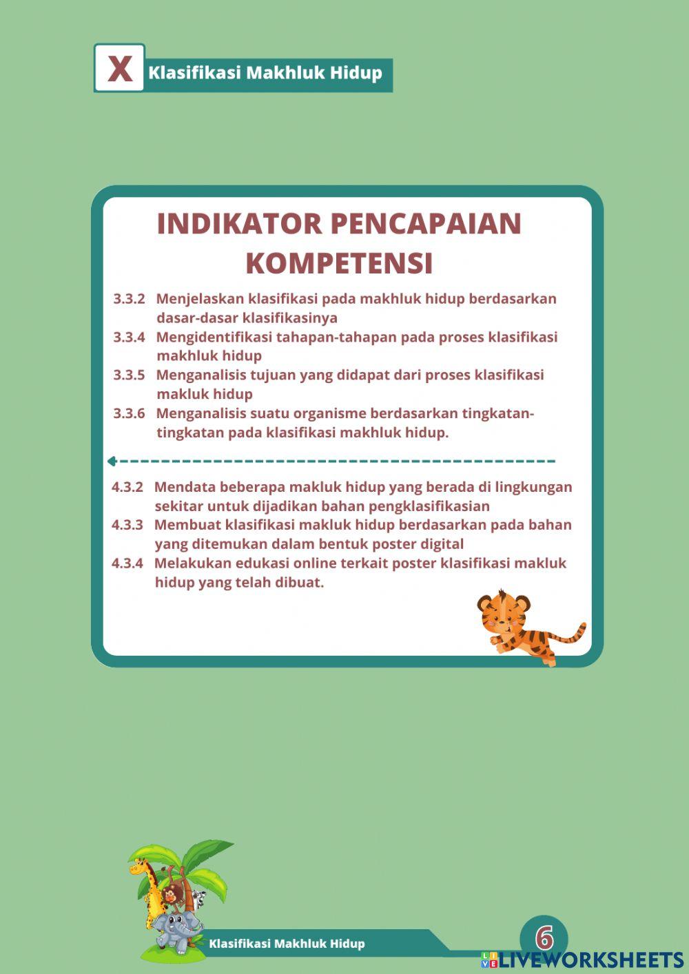 E-LKPD Klasifikasi Makhluk Hidup