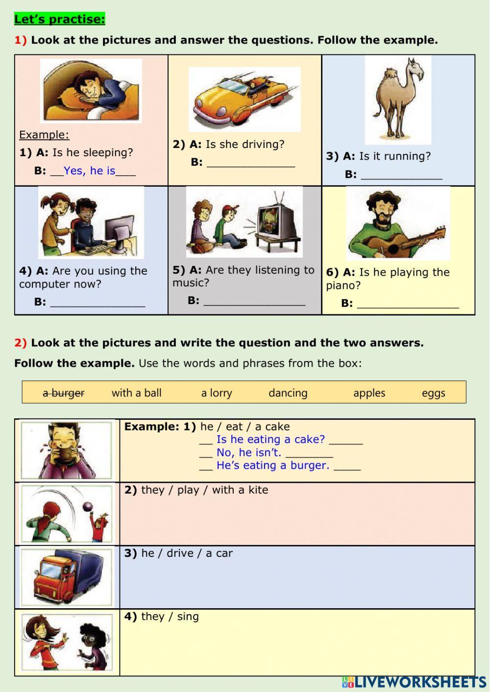 Questions in the Present Continuous