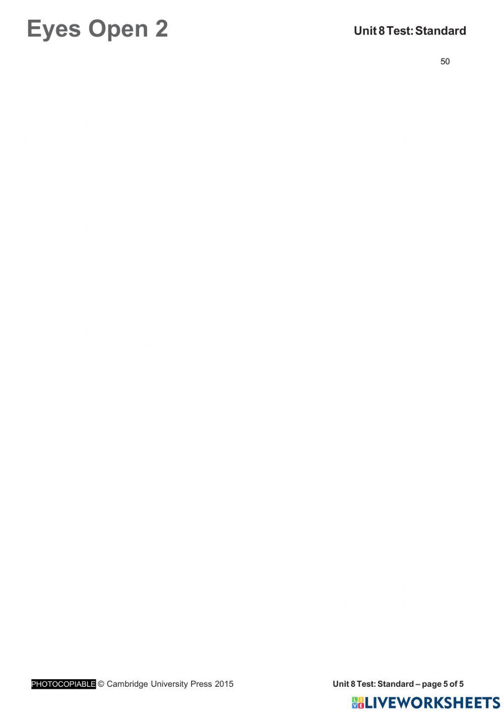 Eyes Open 2 - test unit 8