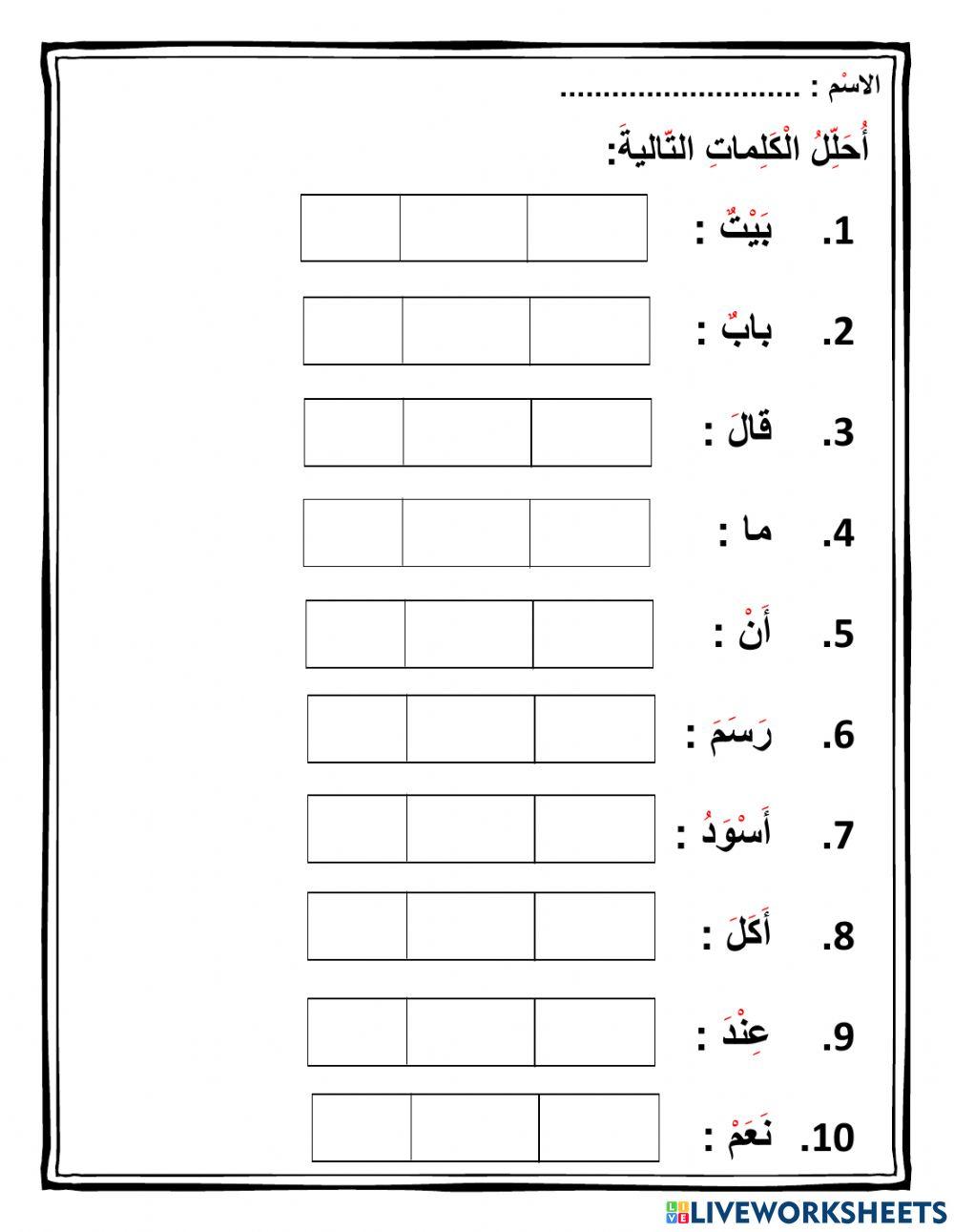 تحليل الكلمات البصرية2