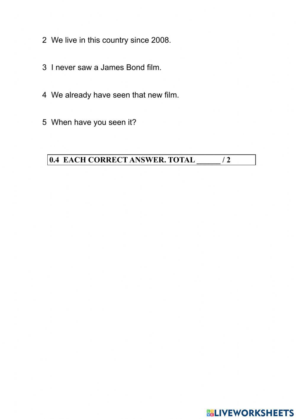 Past simple versus present perfect