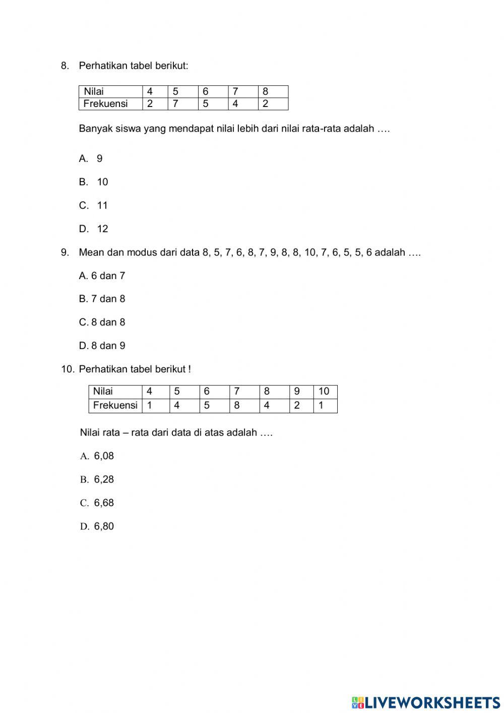 Lkpd ukuran pemusatan
