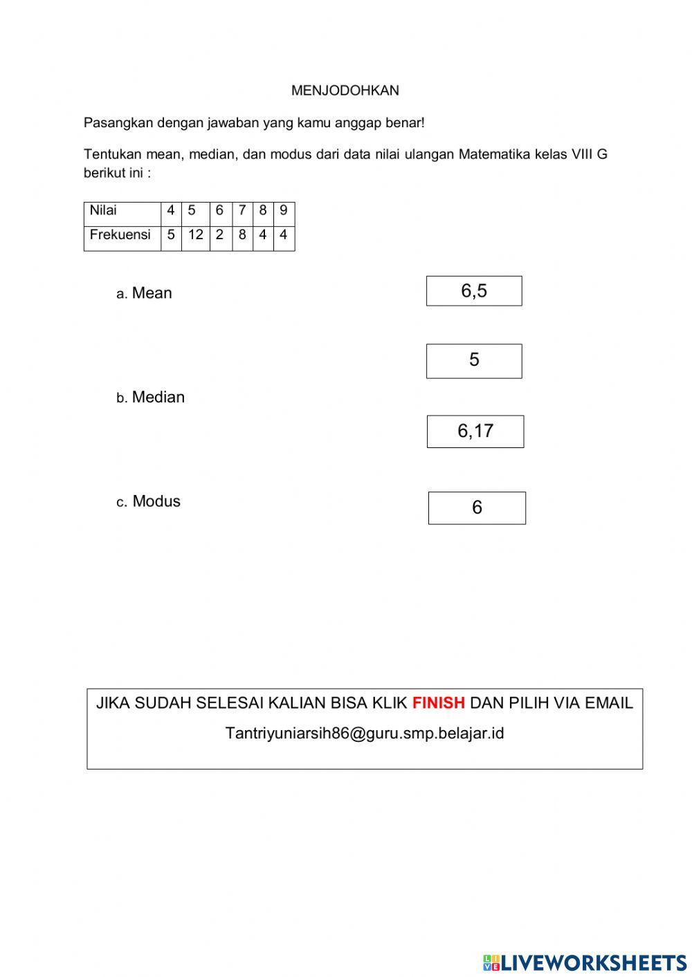 Lkpd ukuran pemusatan