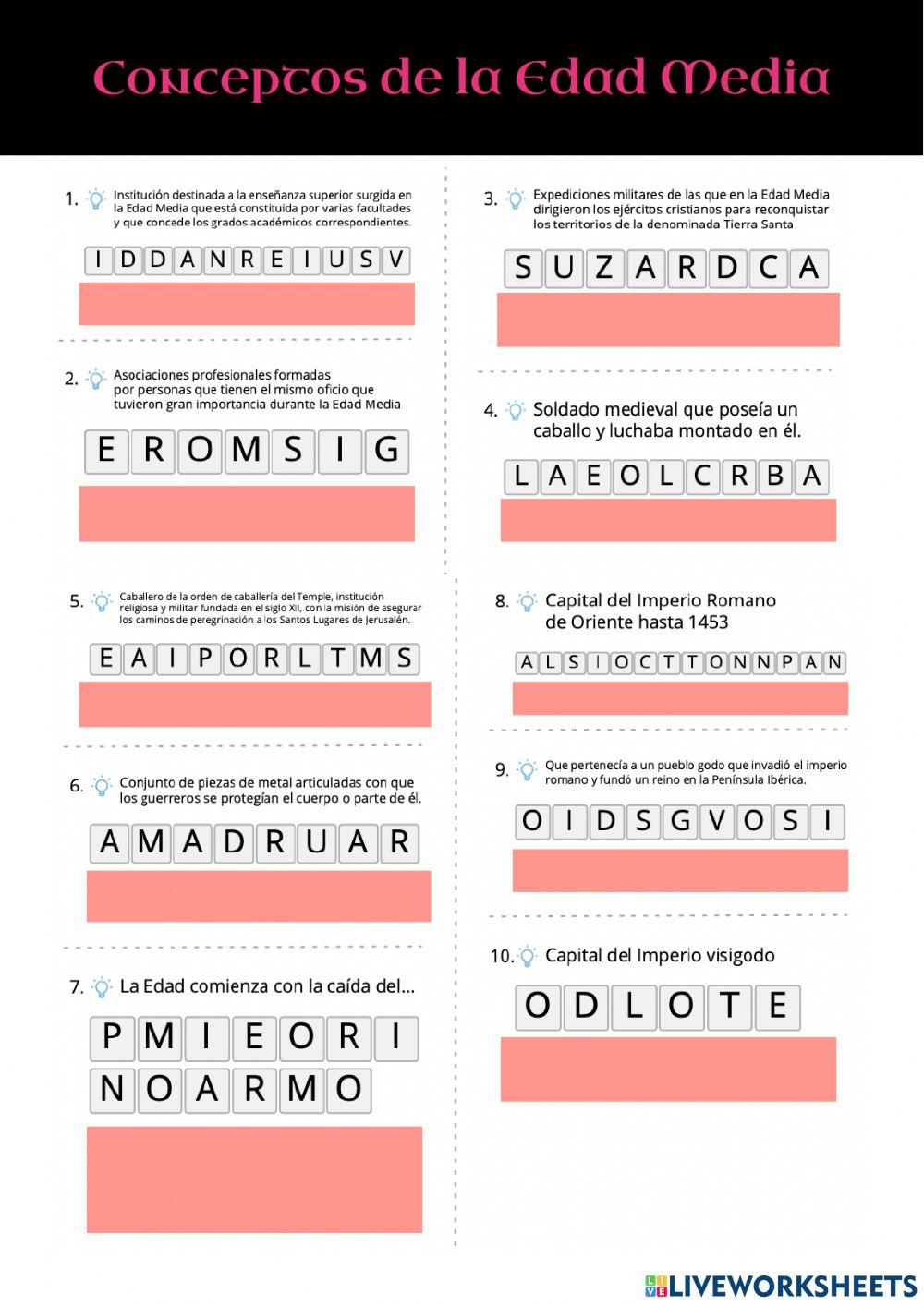 Conceptos Edad Media