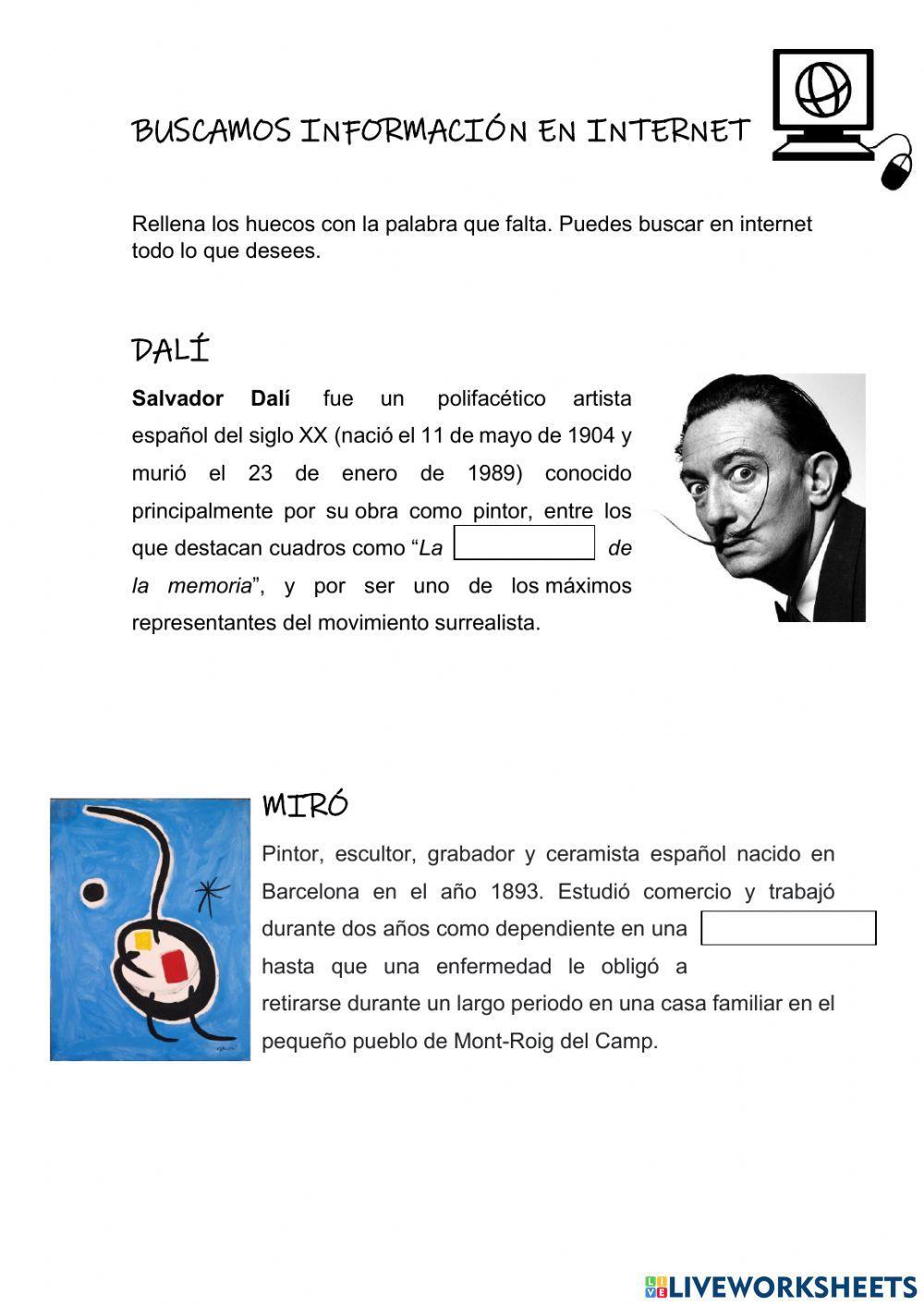 Buscamos información en Internet