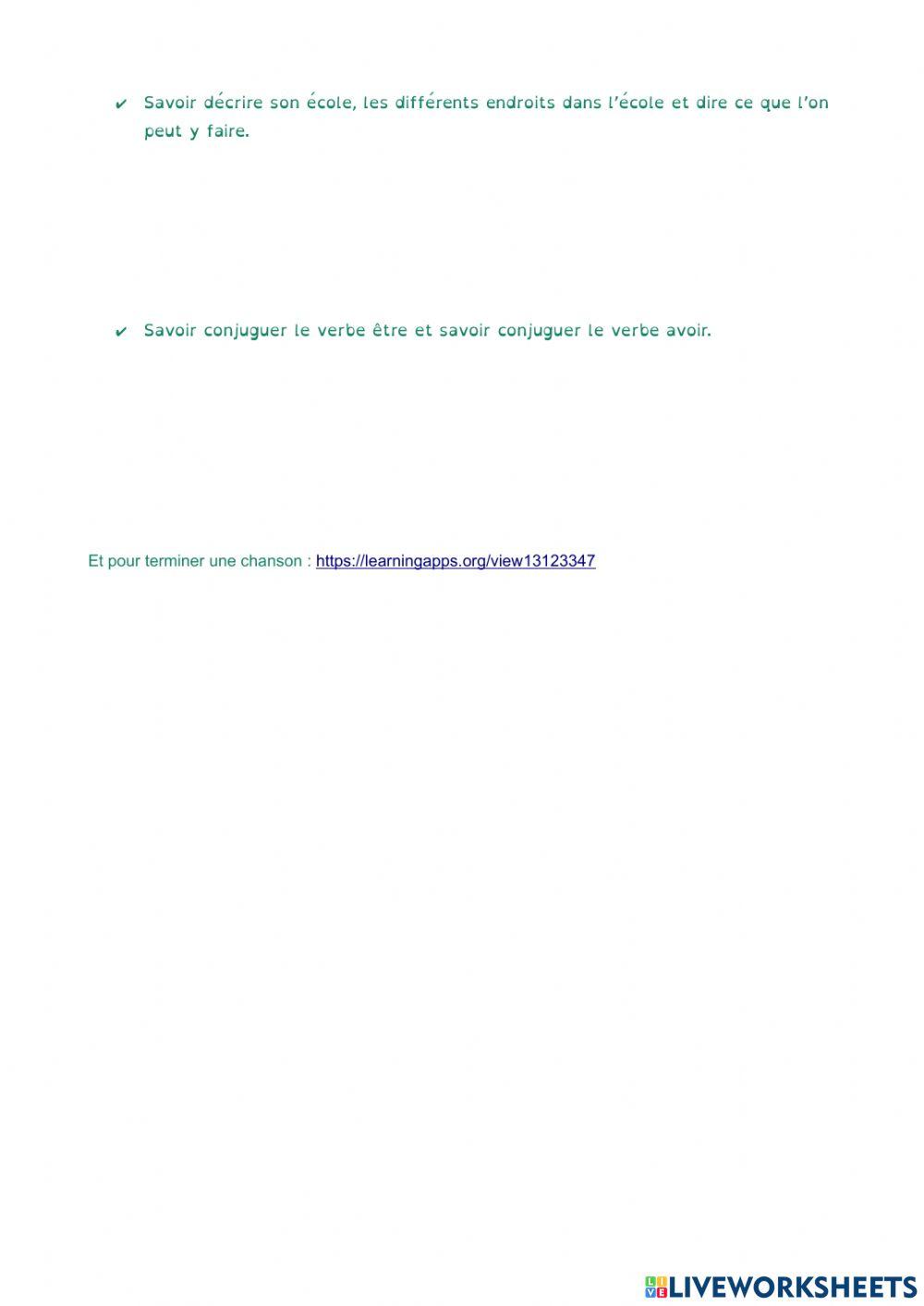 Pour préparer l'évaluation