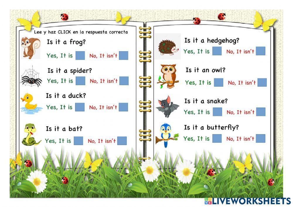 Animals in the garden