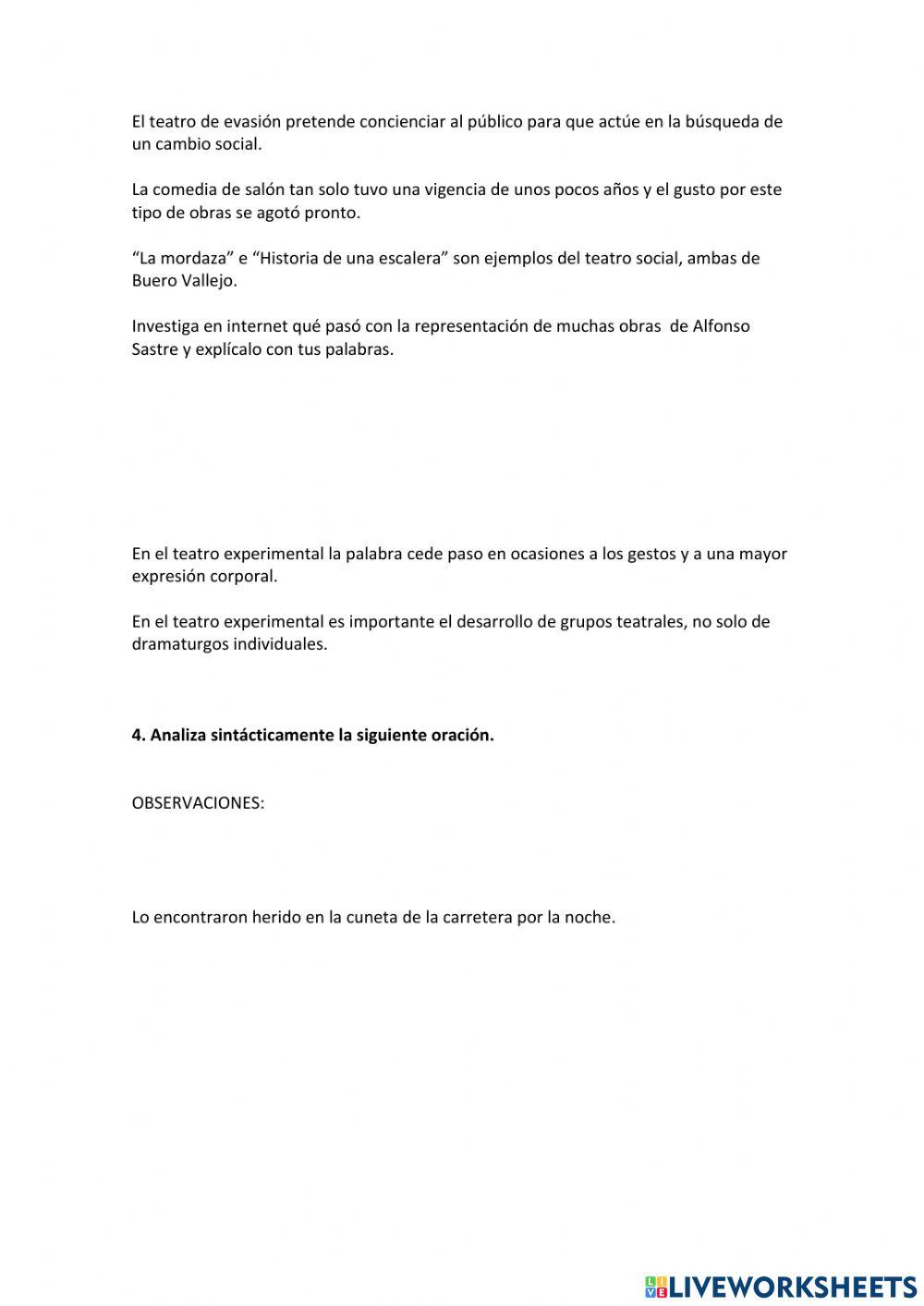 Teatro y poesía de posguerra