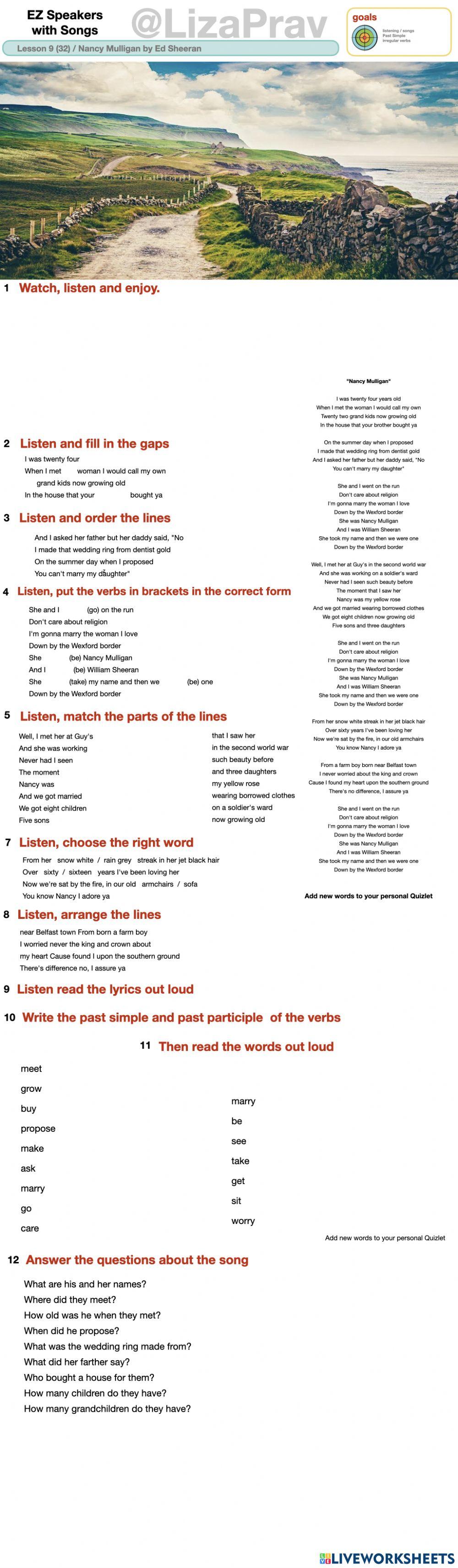 Nancy Mulligan by Ed Sheeran