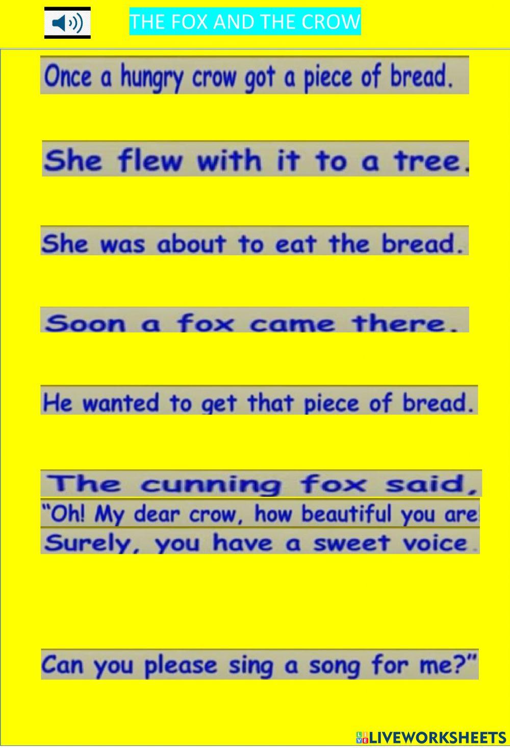 The fox and the crow