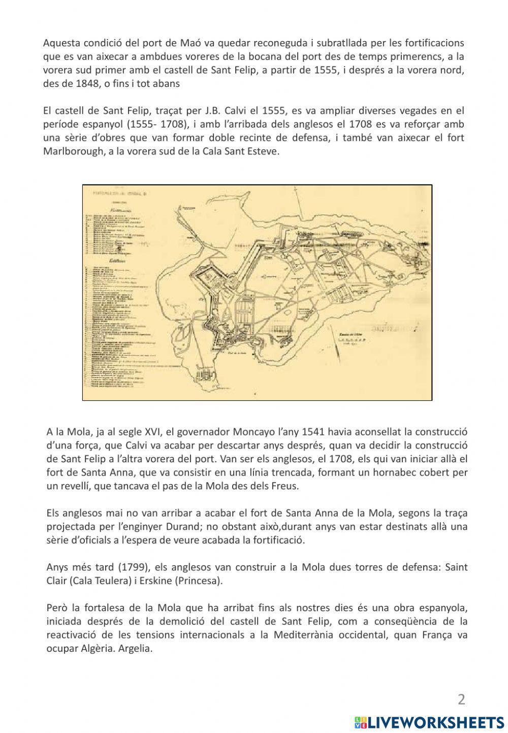 Antecedents històrics de -La Mola-