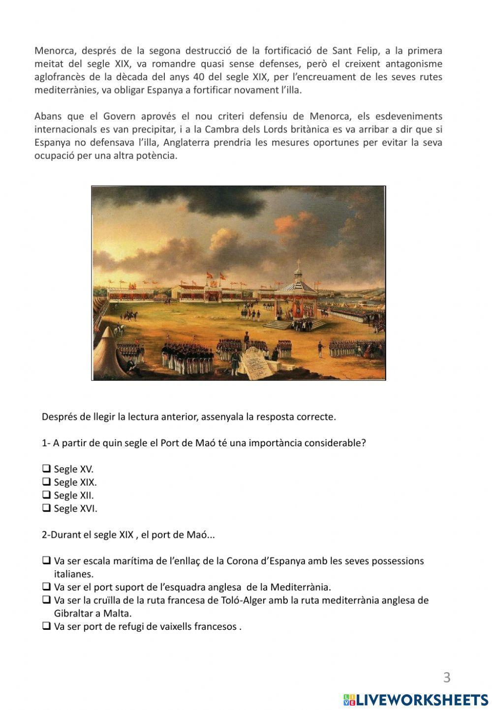 Antecedents històrics de -La Mola-