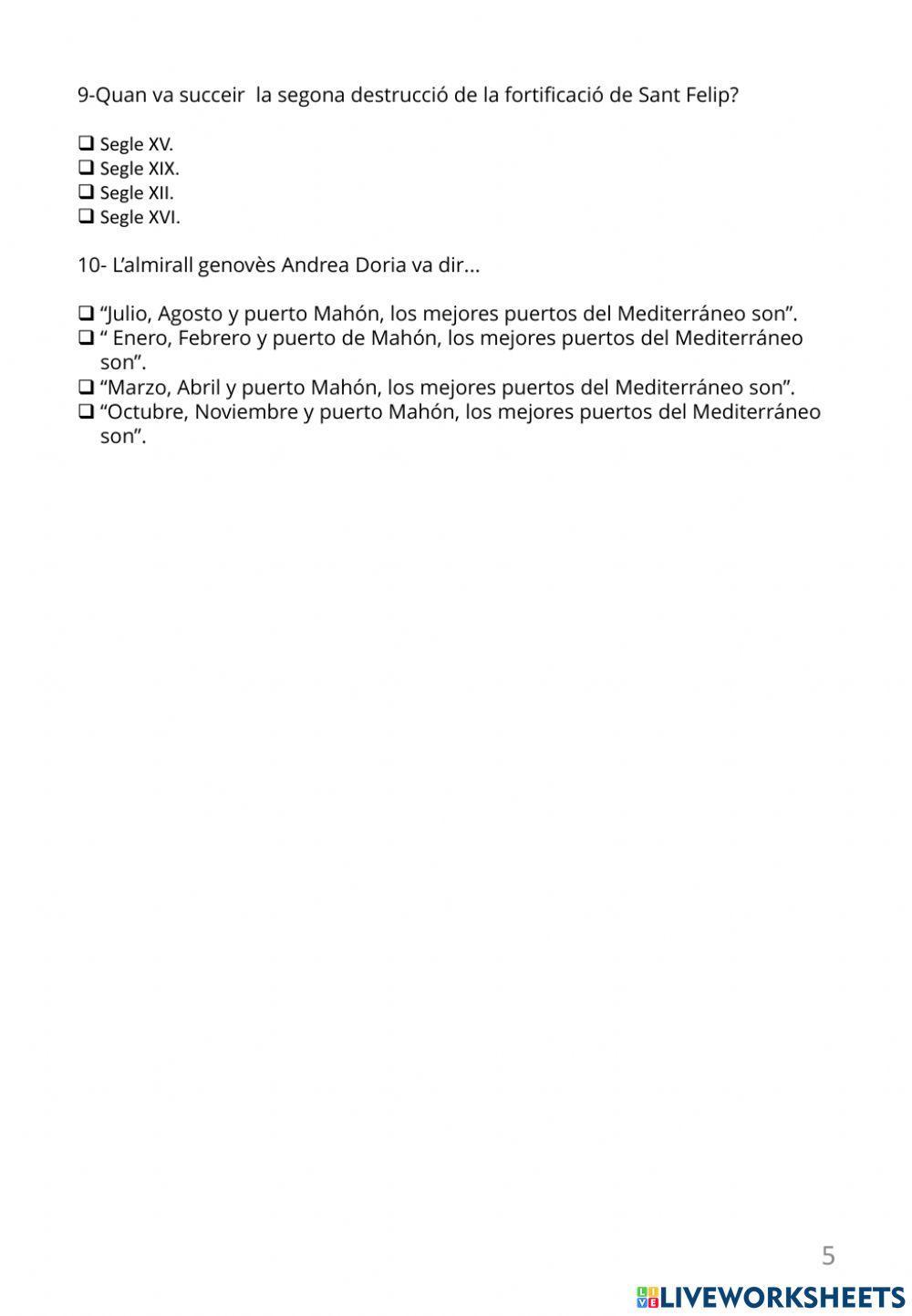 Antecedents històrics de -La Mola-