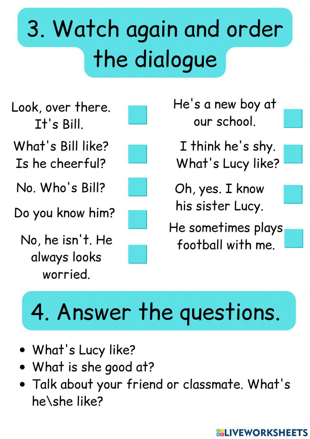 Family and Friends 3 Fluency Time 4