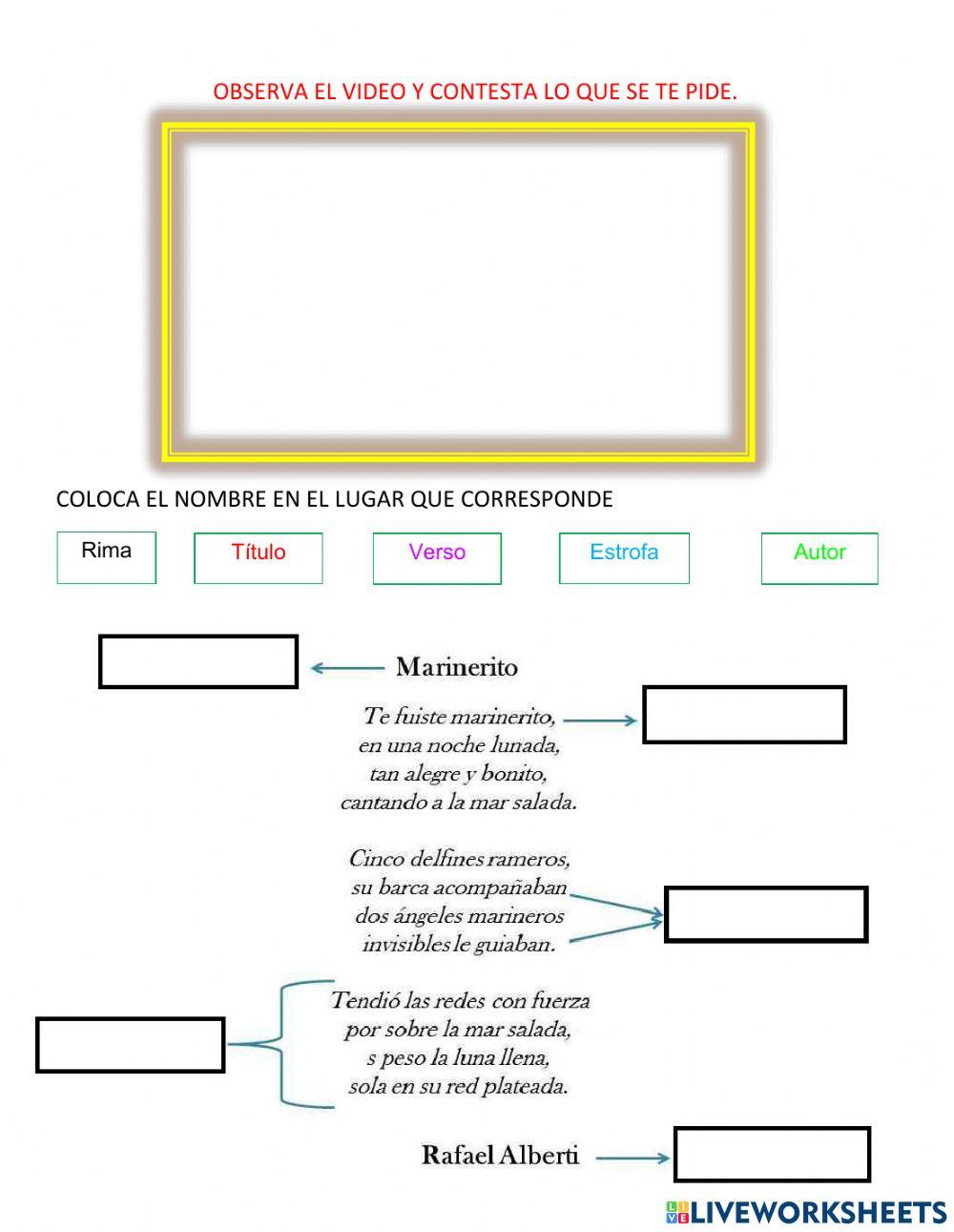 Características de los poemas