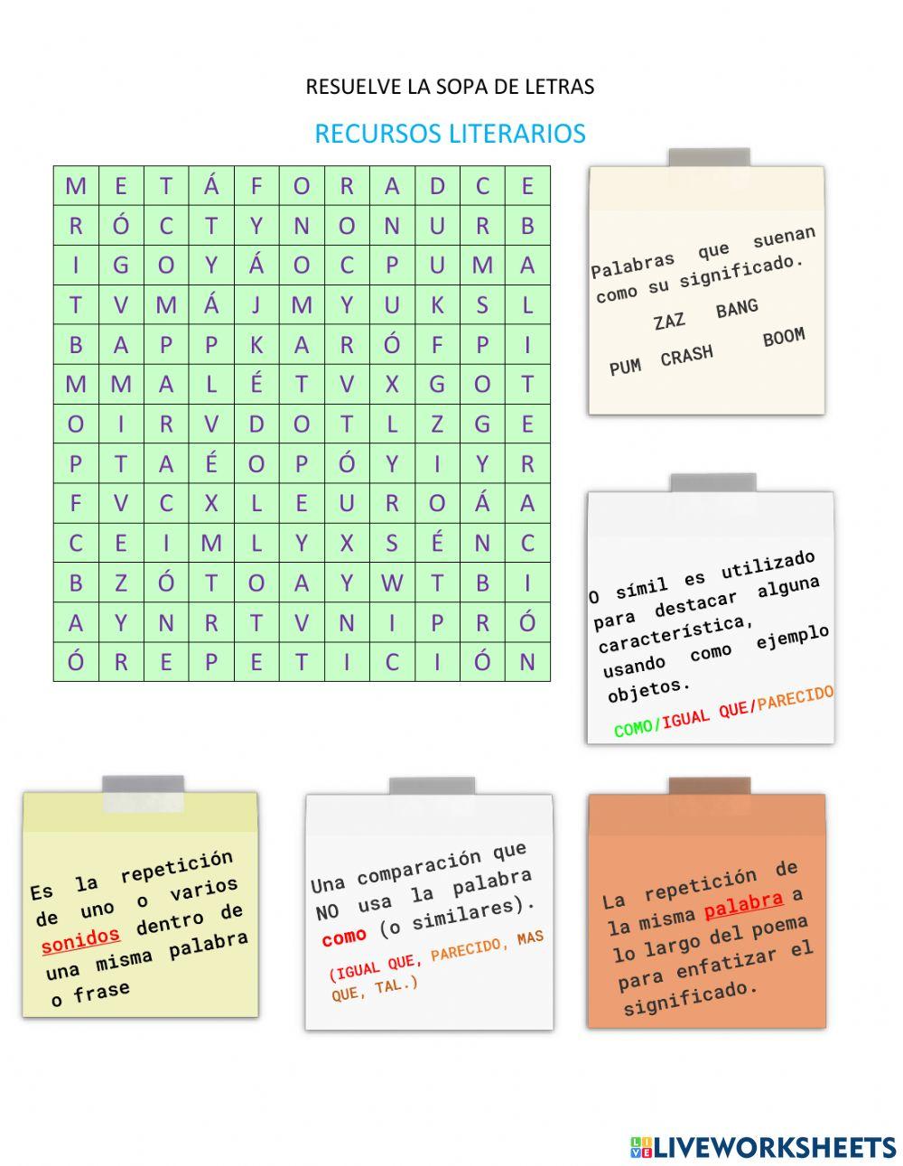 Características de los poemas