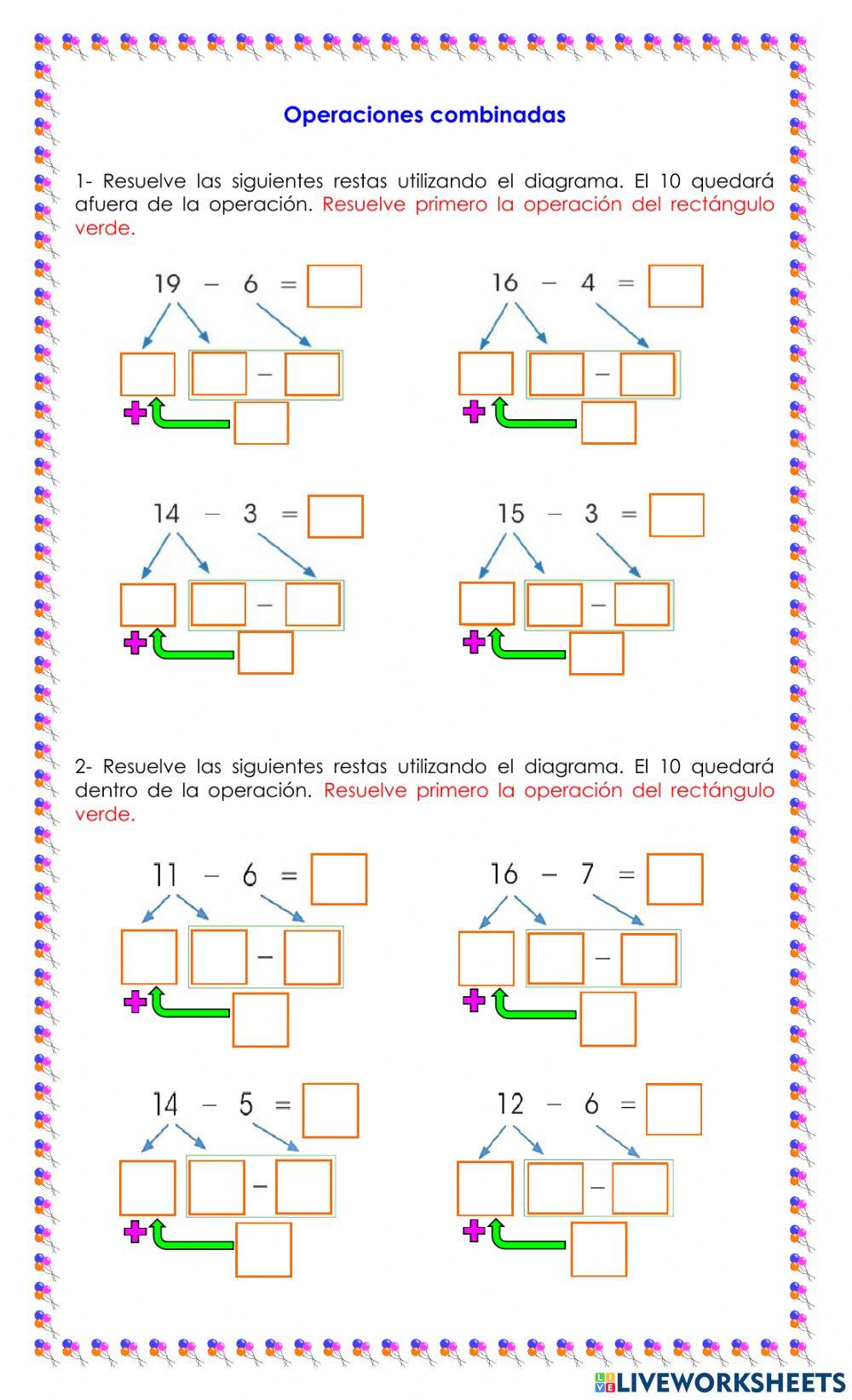 Operaciones combinadas