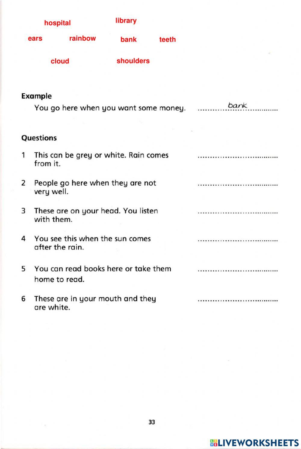 Use of English Test  June 22 Kids 6th