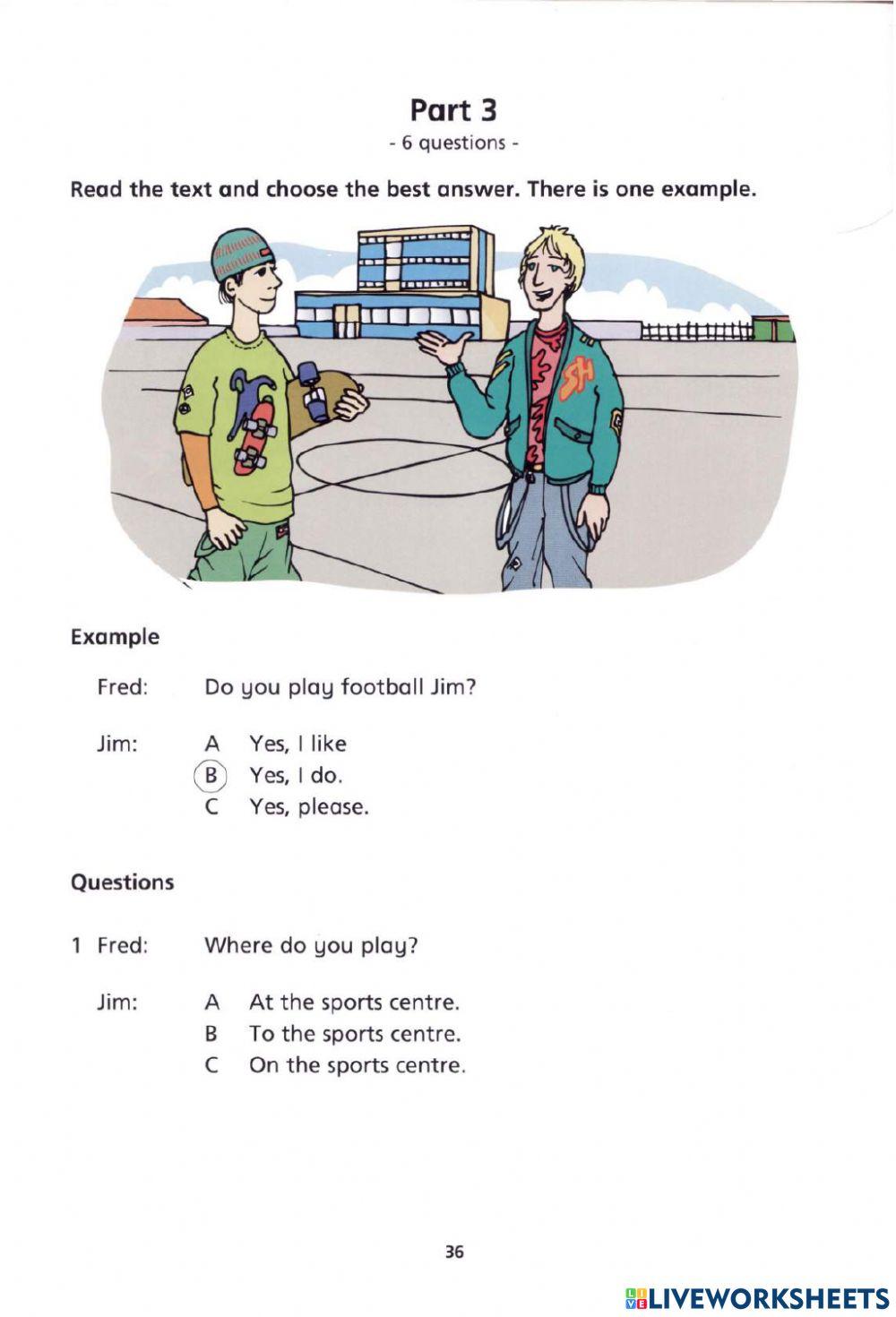 Use of English Test  June 22 Kids 6th