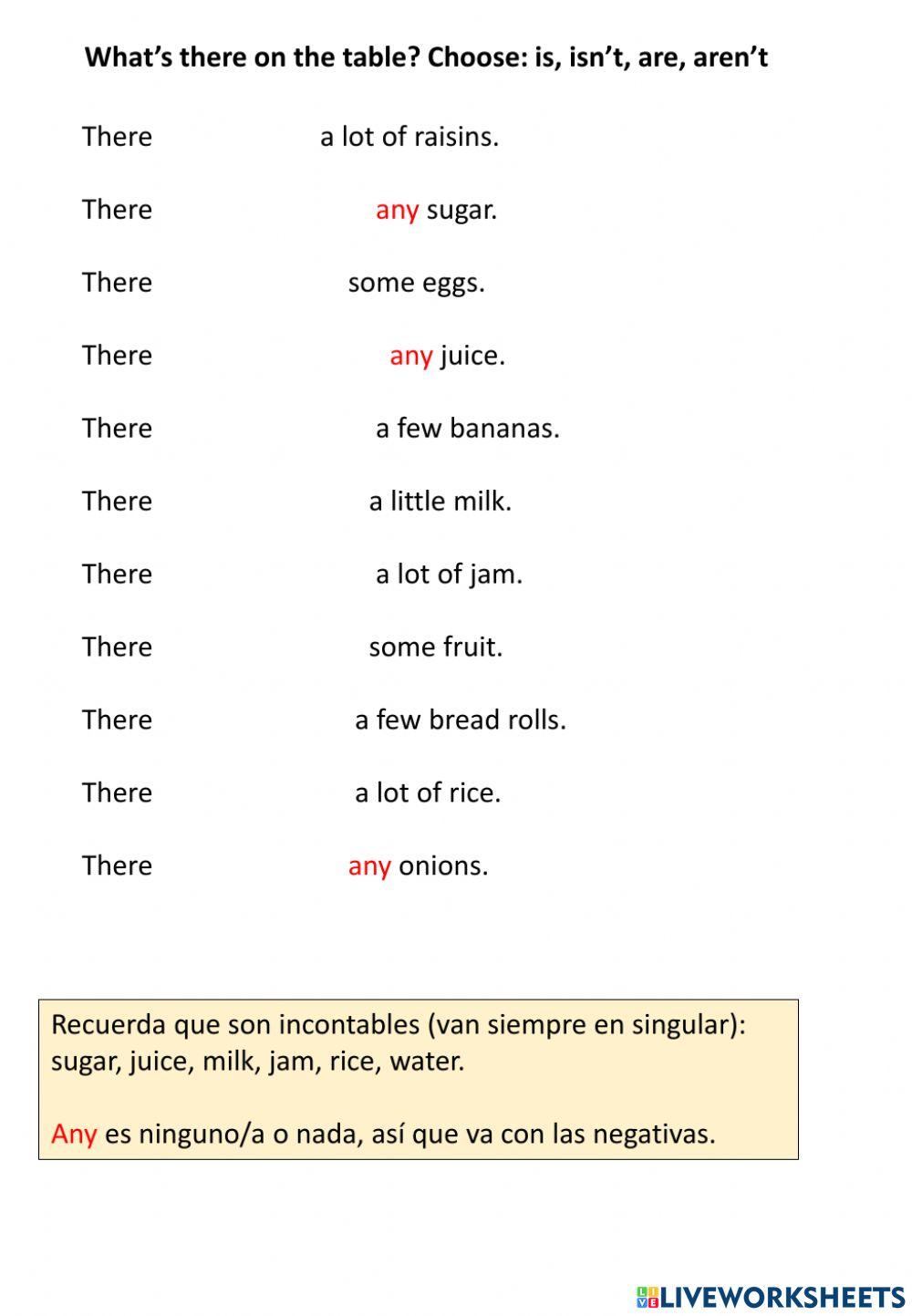 What's there on the table? 2