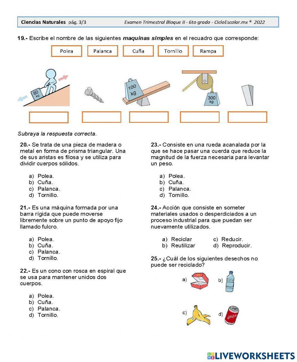 Máquinas simples y compuestas