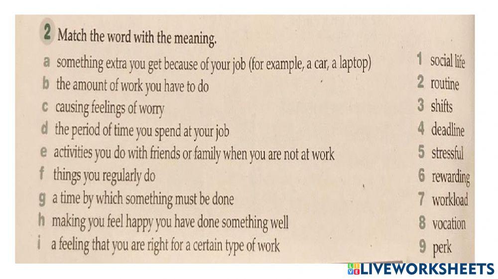 life after school online exercise for | Live Worksheets