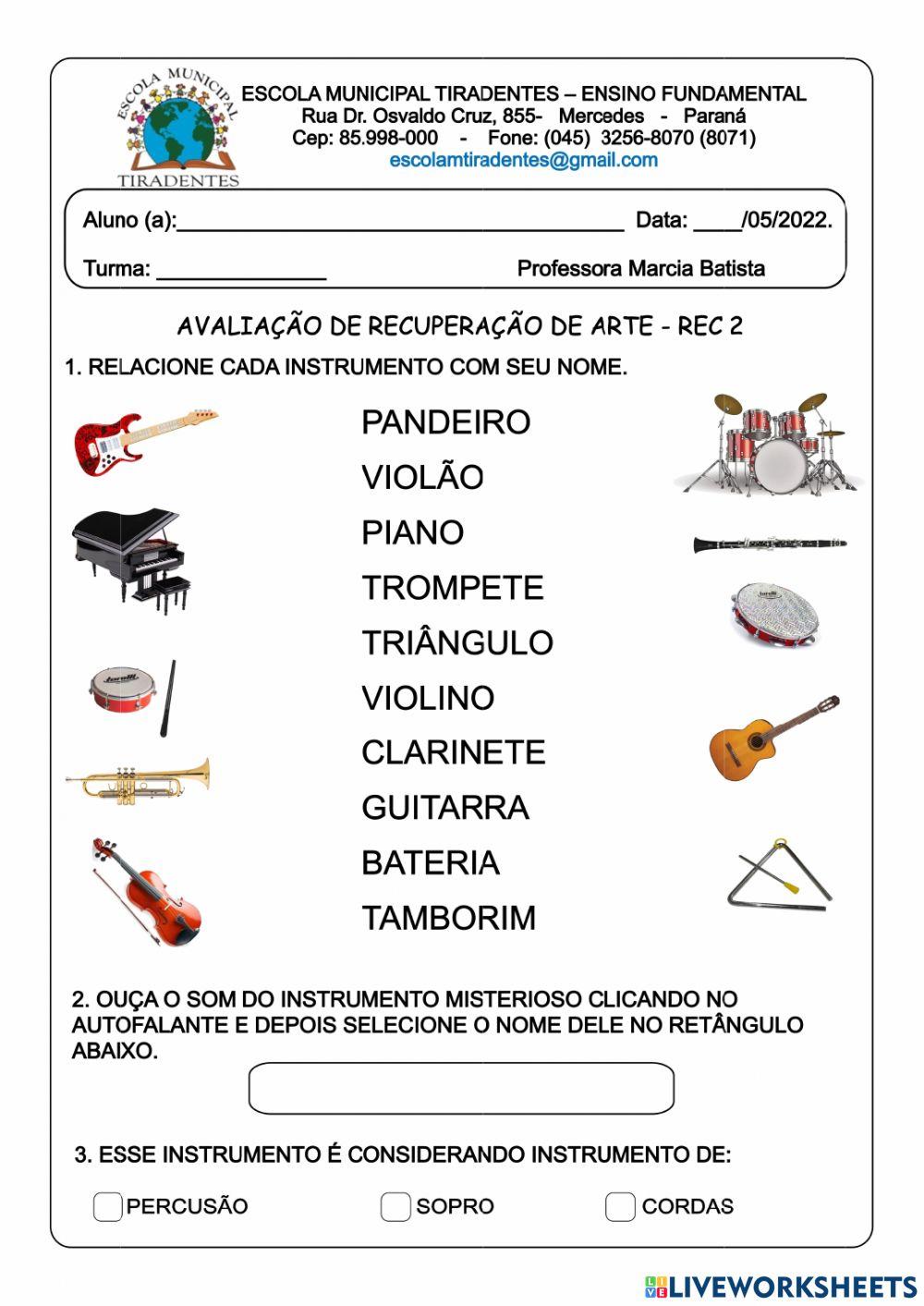 Instrumentos musicais