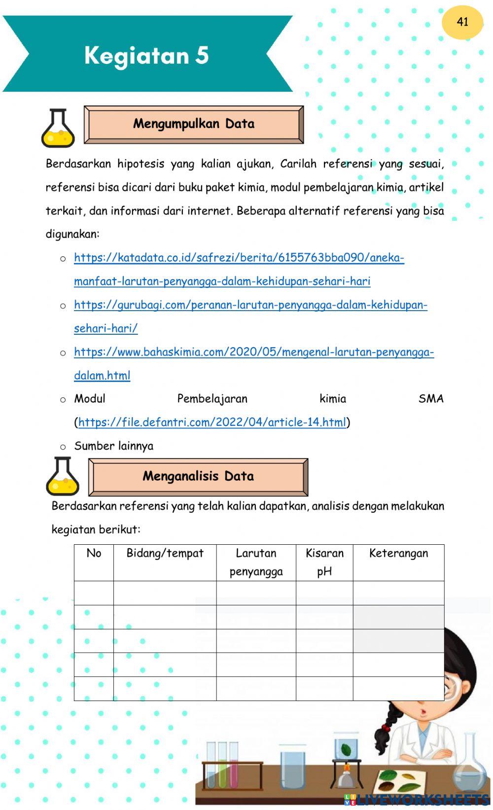Lkpd larutan penyangga (keg 5) Lkpd larutan penyangga (keg 5)