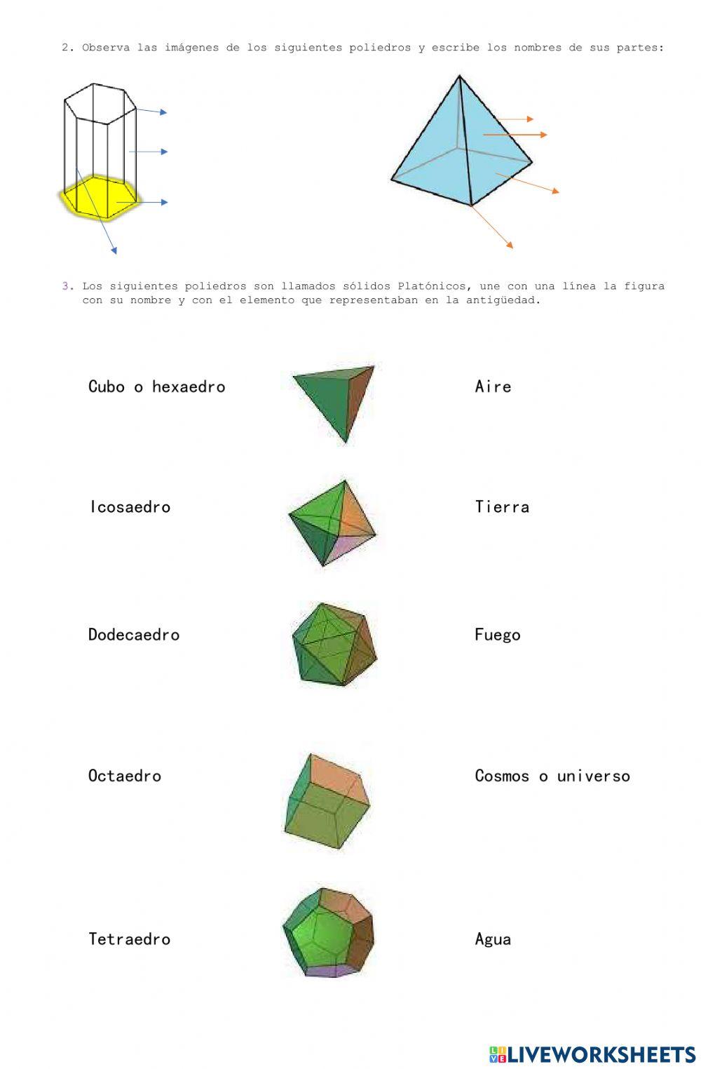 Sólidos geométricos, clasificación