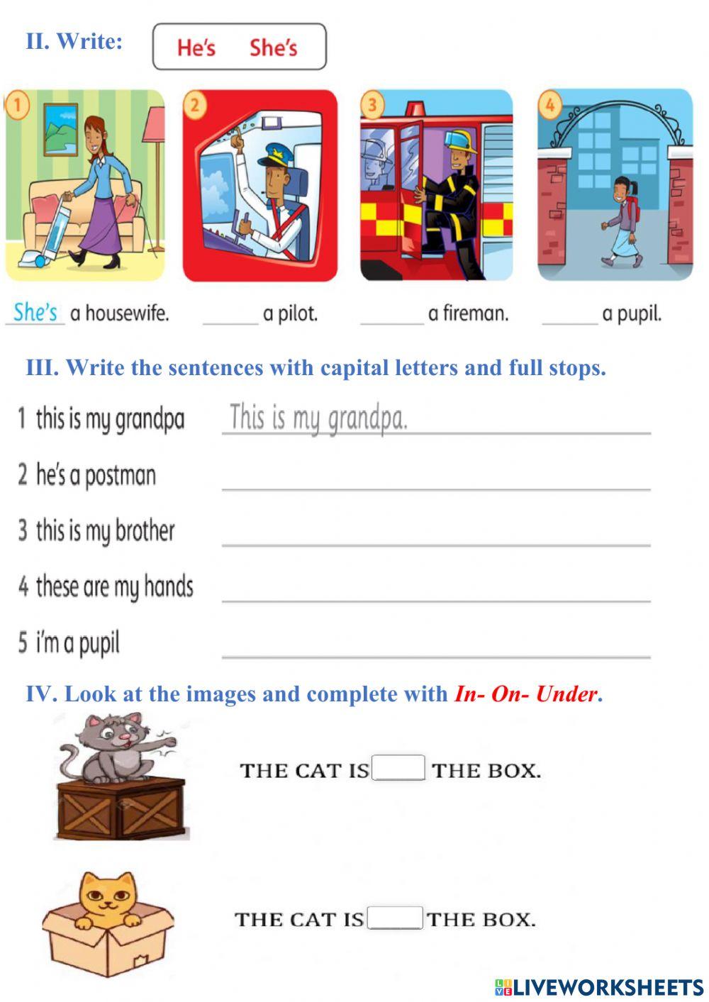 Mini test in April (starter)