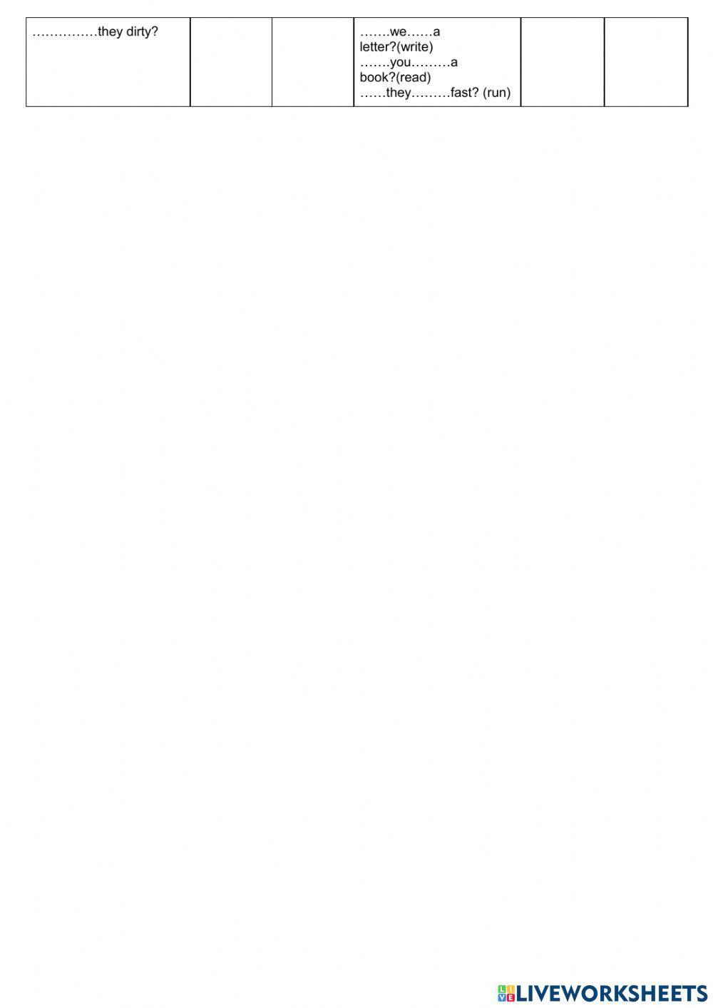 Present simple - to be and other verbs