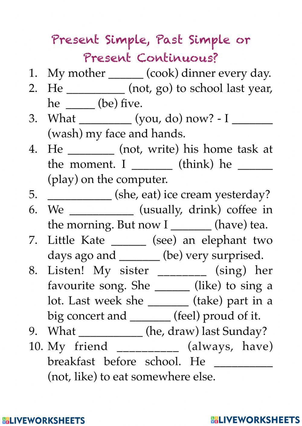 Present Simple-Continuous