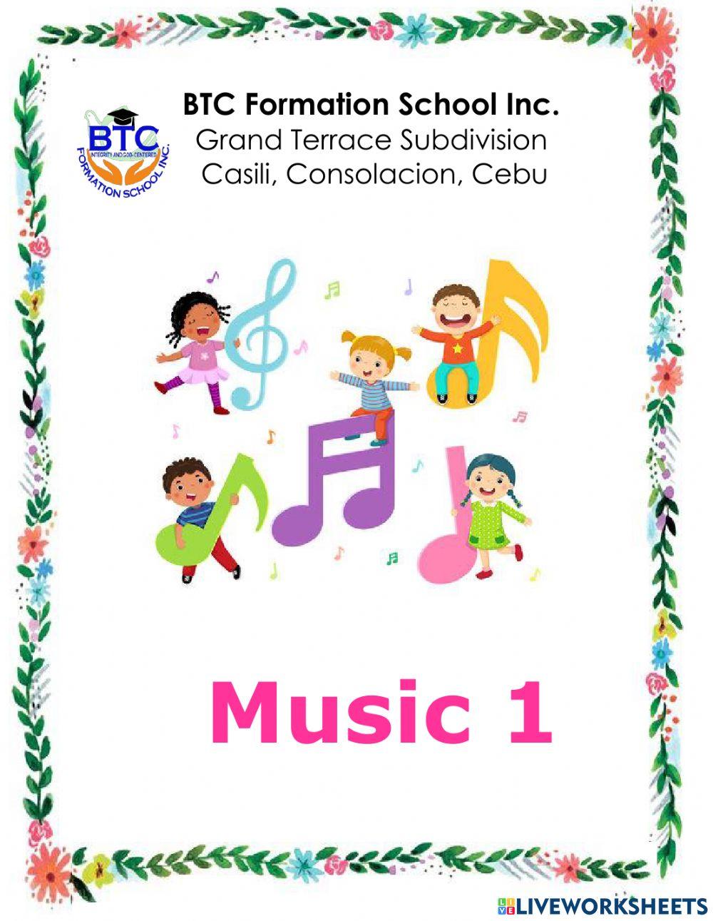 Activities 2 and 3 in Music