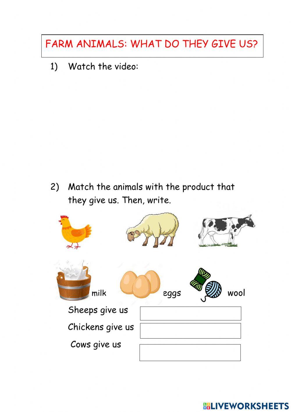 farms animal what do they give us