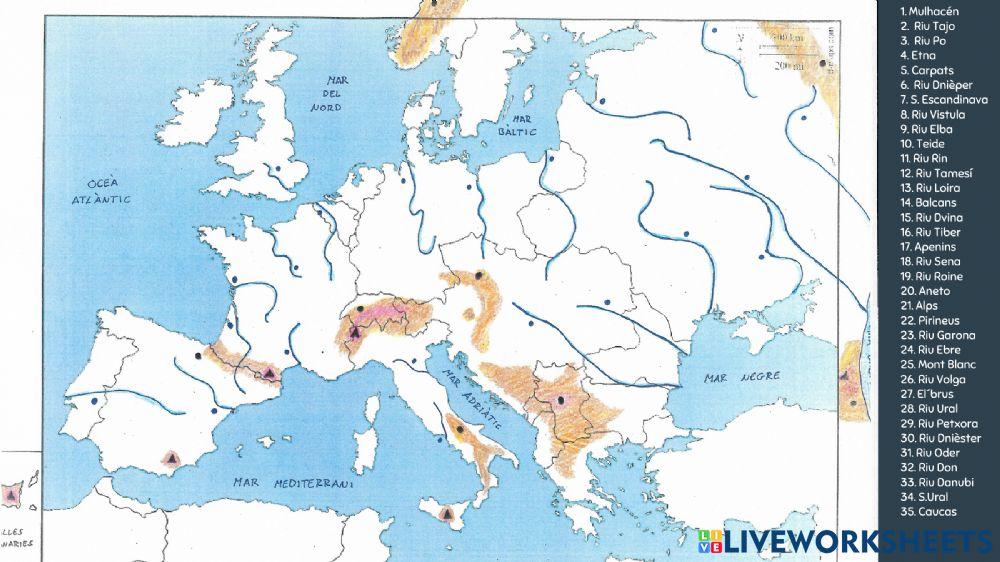 Relleu i rius d-Europa