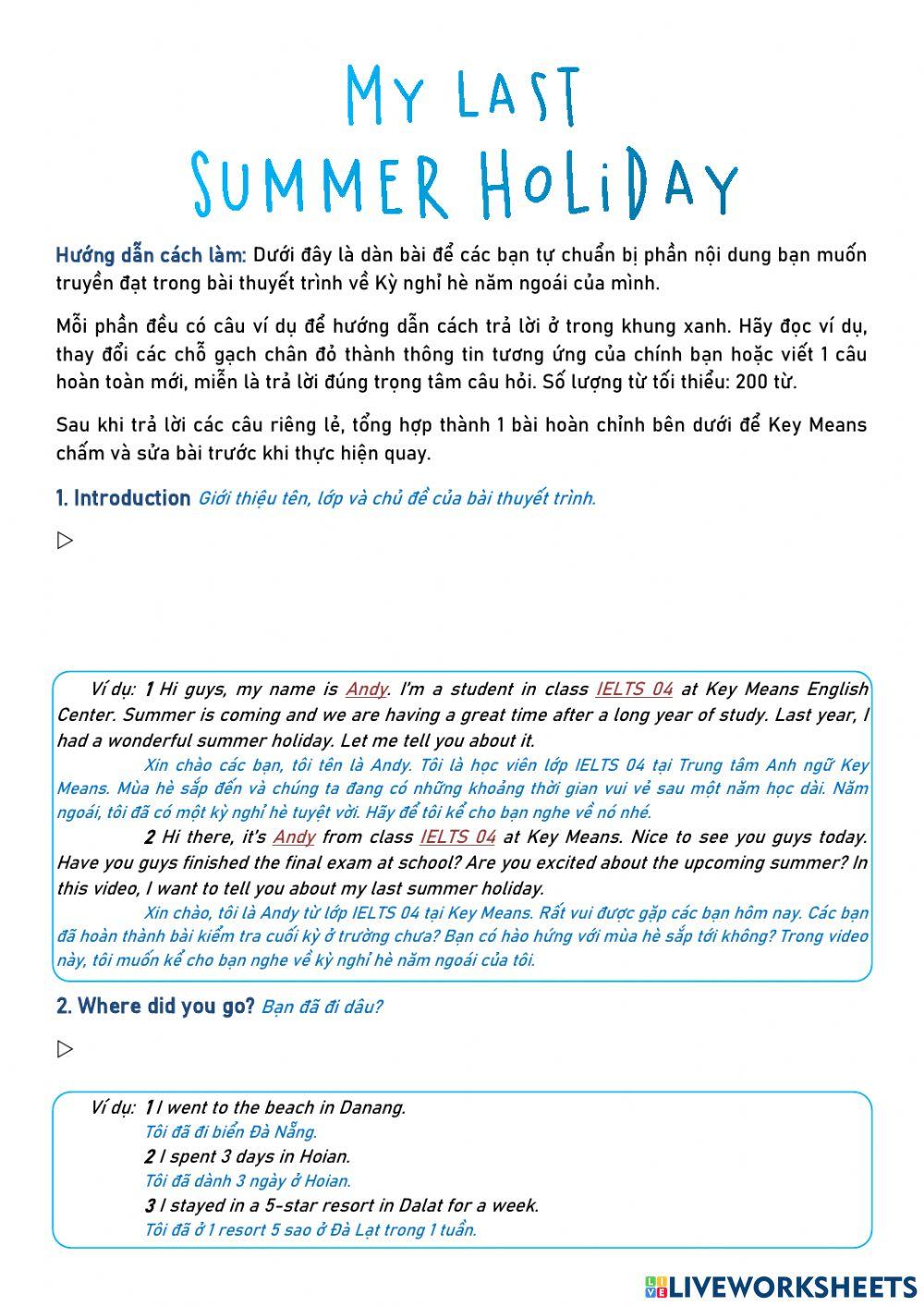 Vui9 video summer holiday