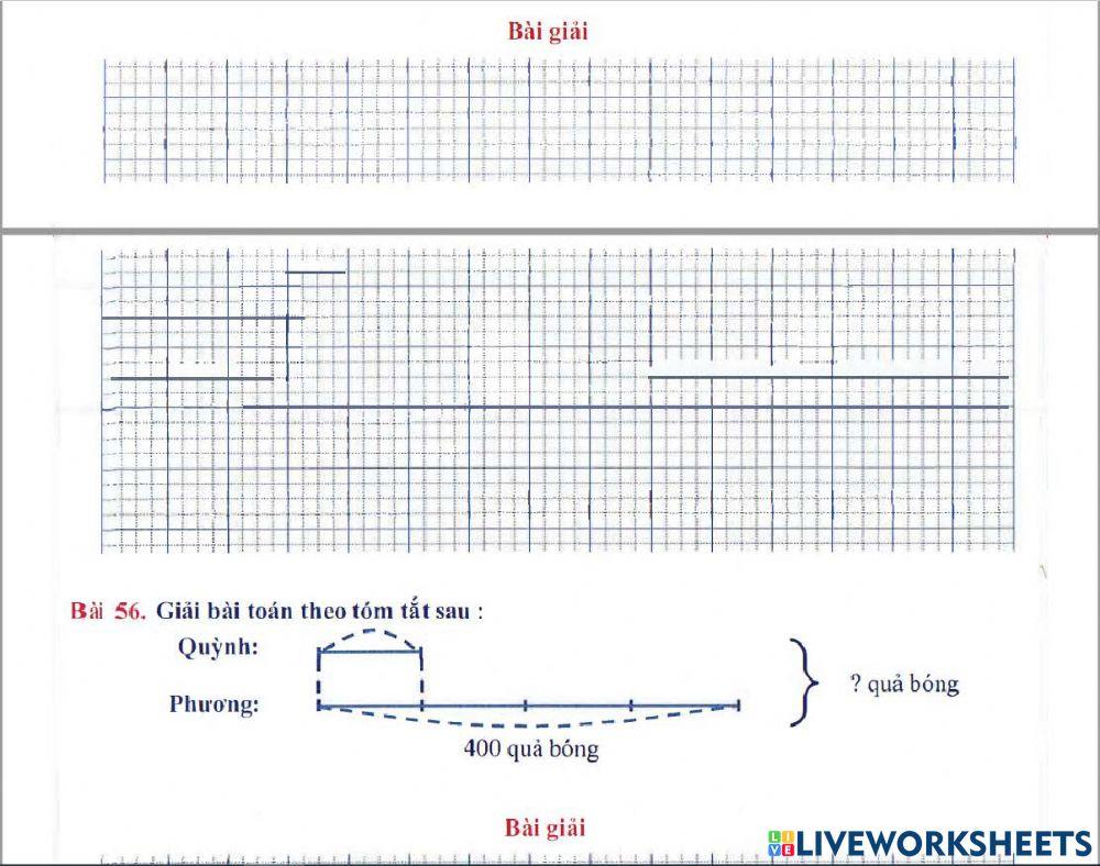 Toán 3 lên 4 - Dạng 7.9: Giải toán theo sơ đồ