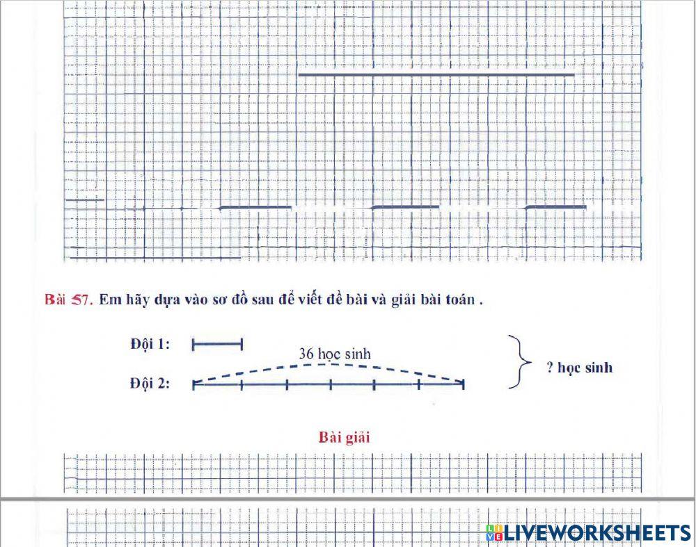 Toán 3 lên 4 - Dạng 7.9: Giải toán theo sơ đồ