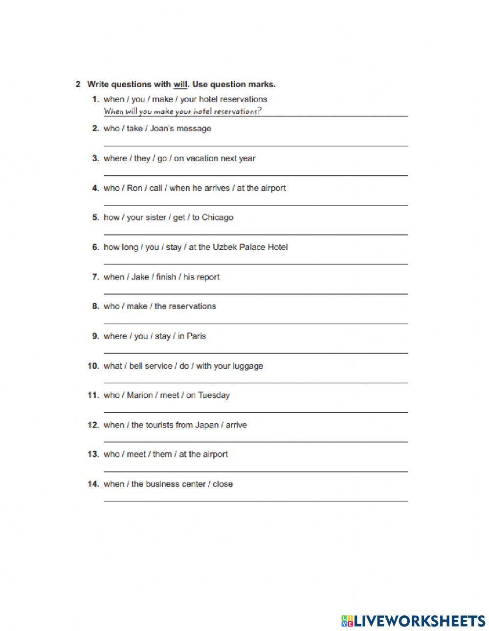 Future will past continous