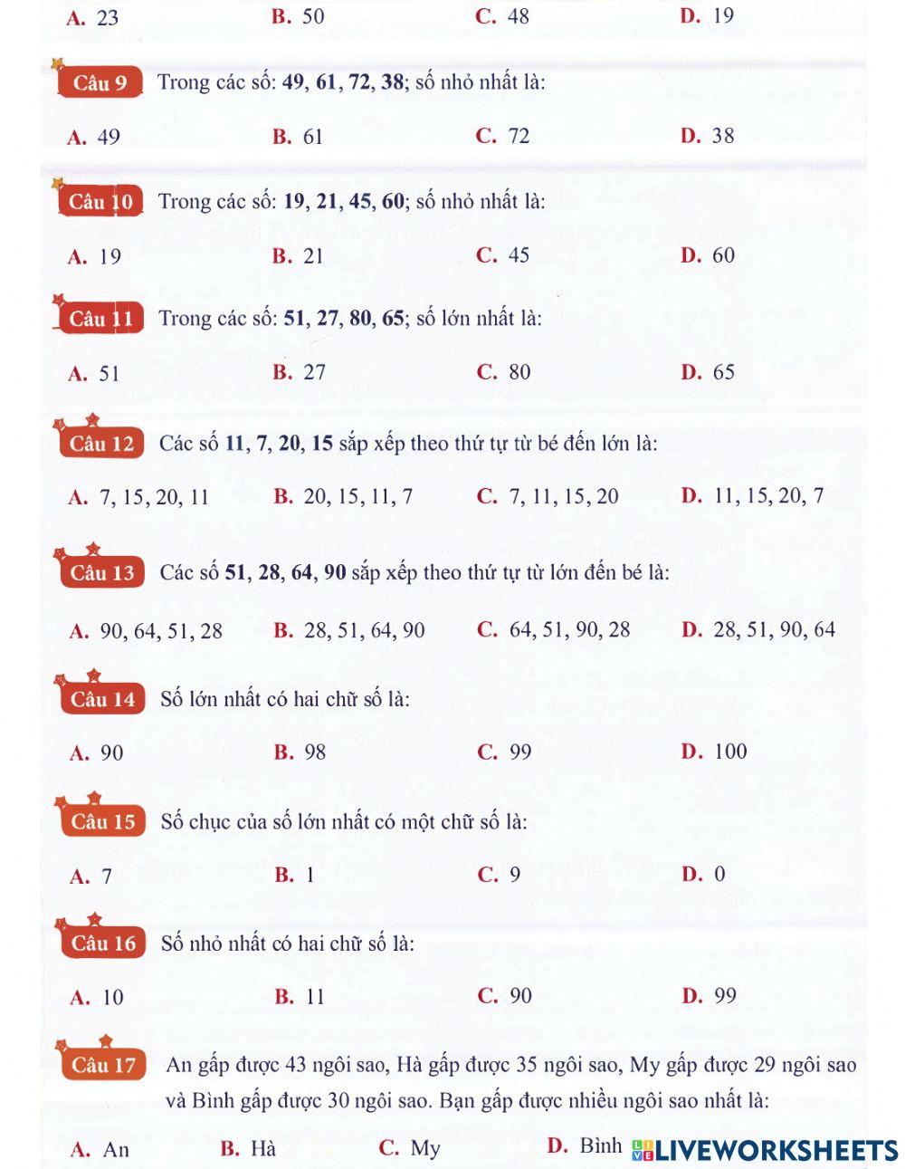 Toán 1 lên 2: Chuyên đề số 1