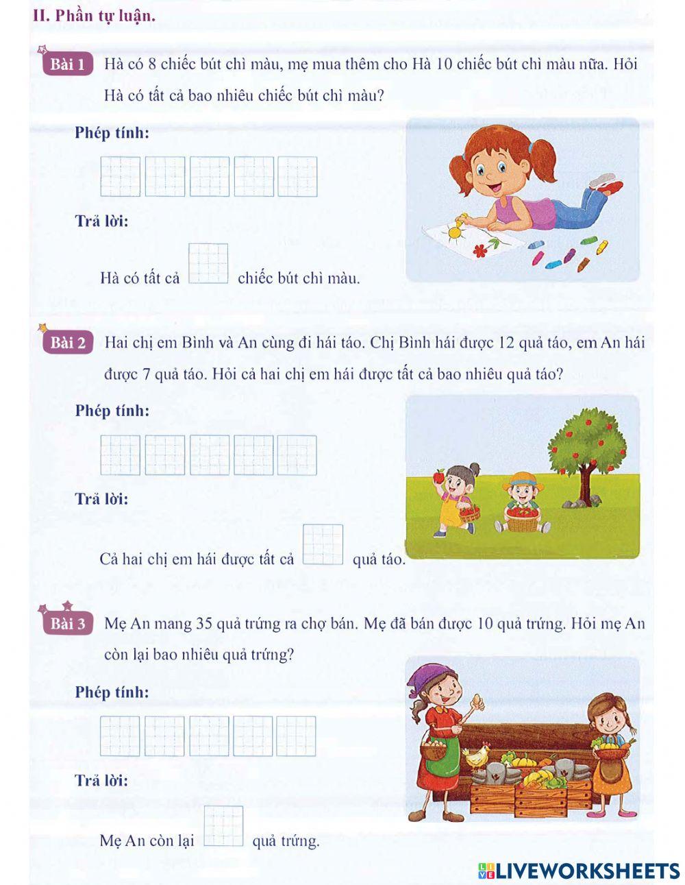 Toán 1 lên 2: Chuyên đề số  3