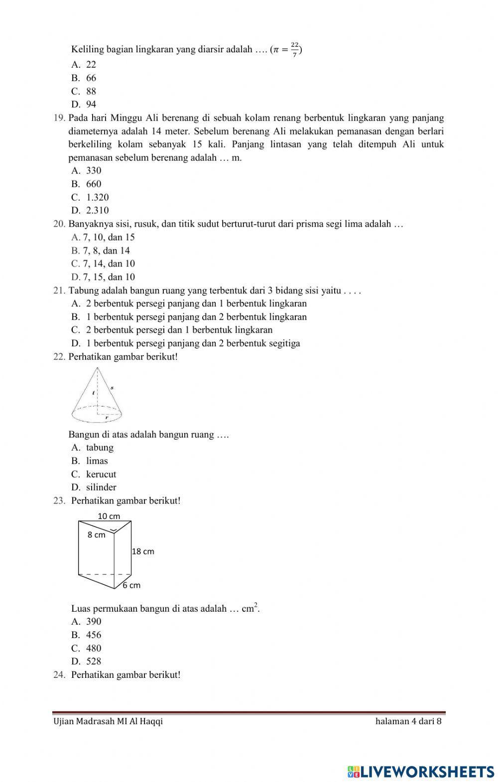 UM MATEMATIKA MI Al Haqqi