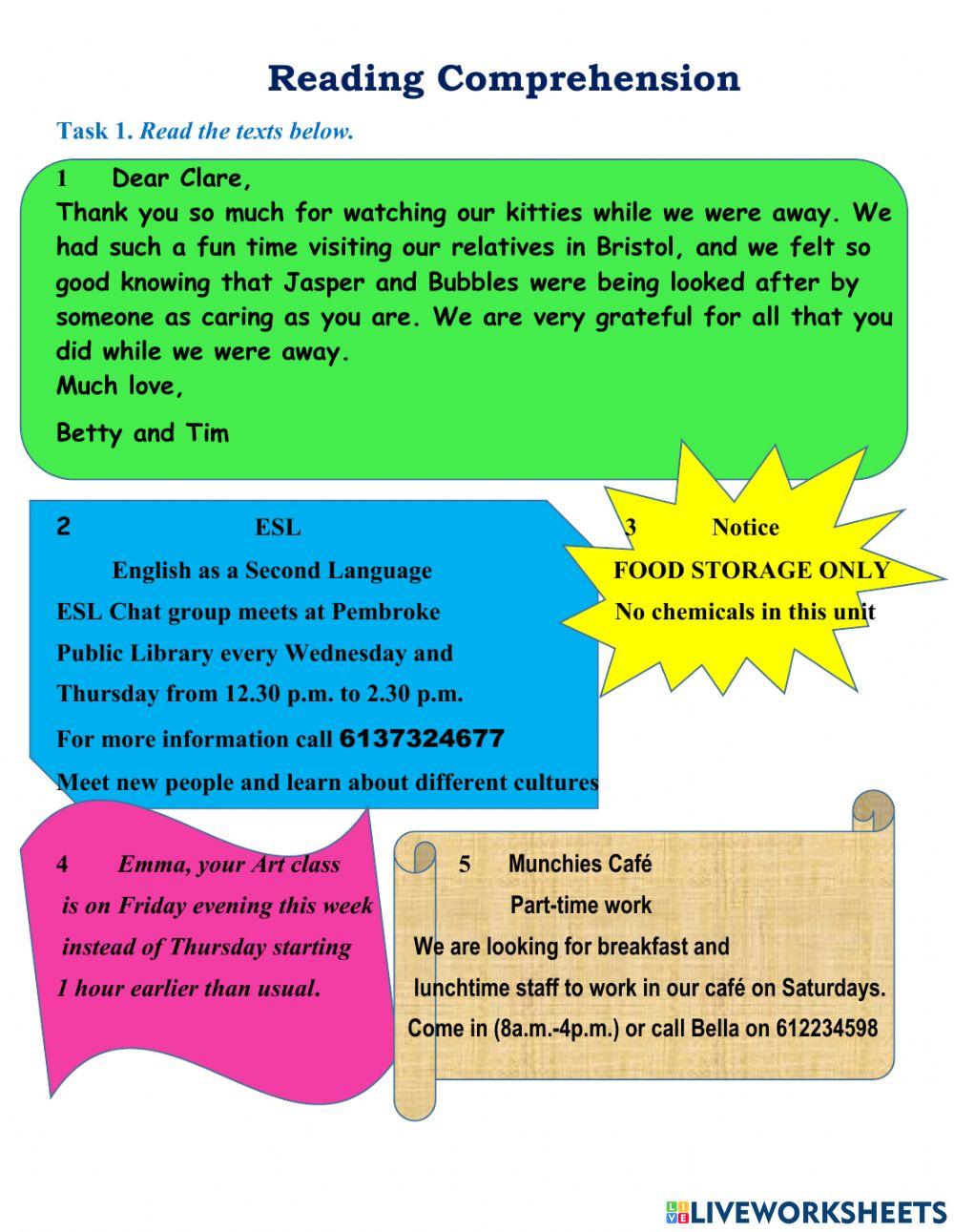 Reading Comprehension