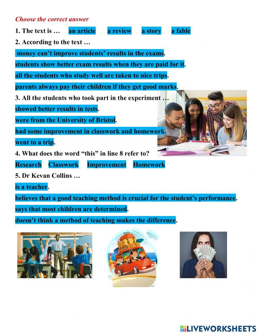 Reading Comprehension