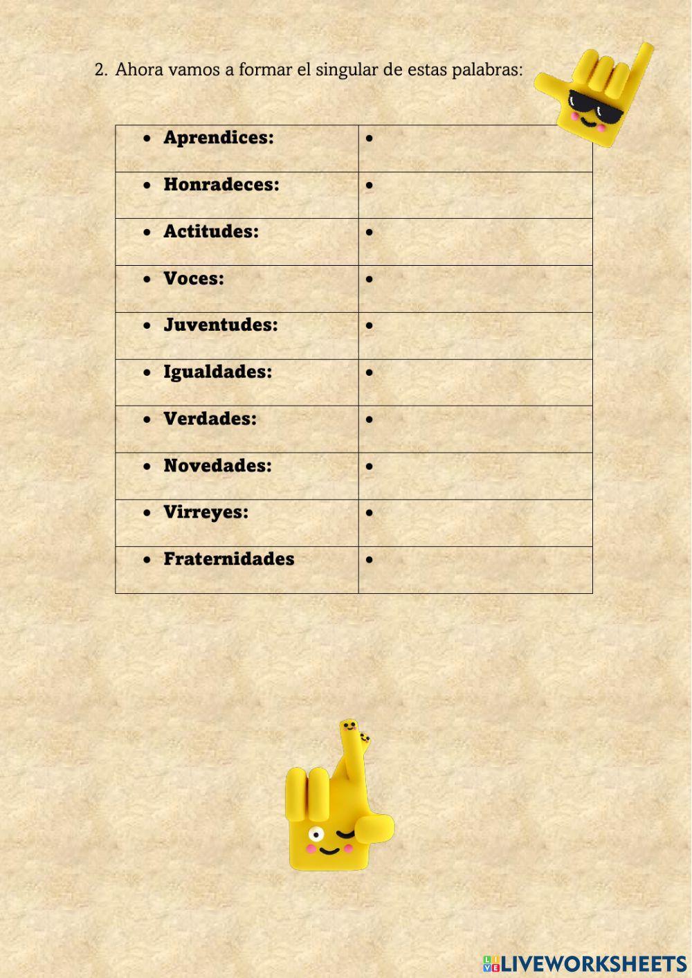 REGLA ORTOGRÁFICA: PALABRAS TERMINADAS EN “-D”, “-Y” y “-Z”